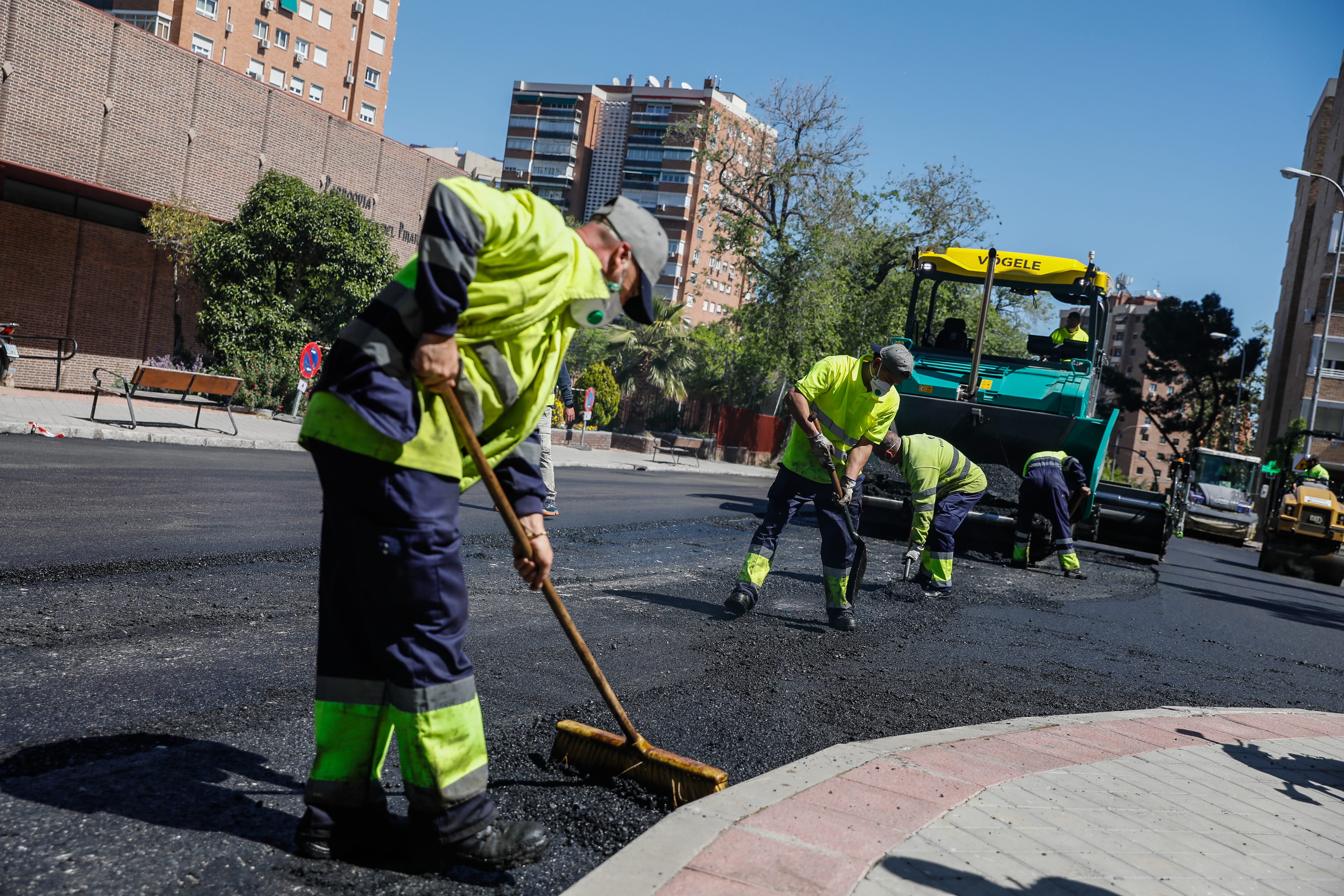 Asfalto aromatizado de Padecasa en la Operación Asfalto de Madrid