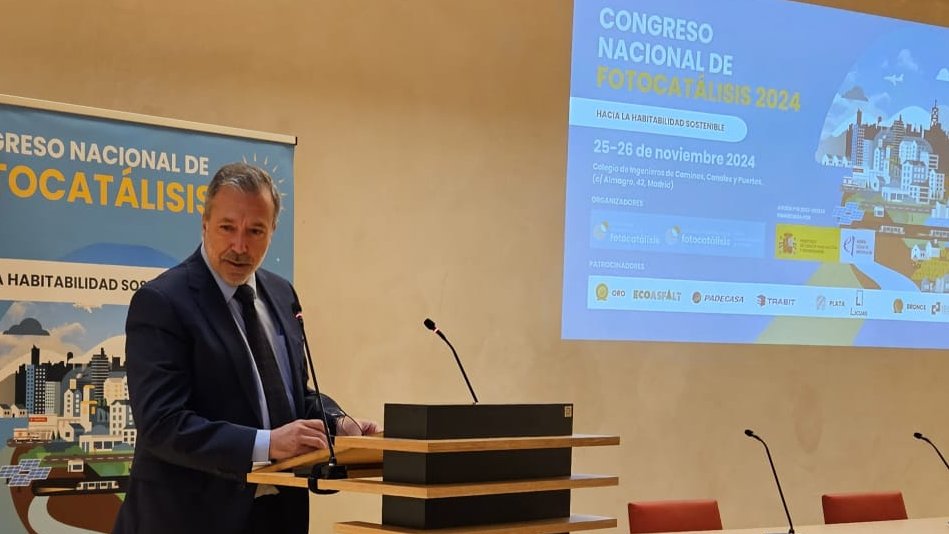 Javier Loma, director de tecnología de Padecasa, participa en el Congreso Nacional de Fotocatálisis 2024